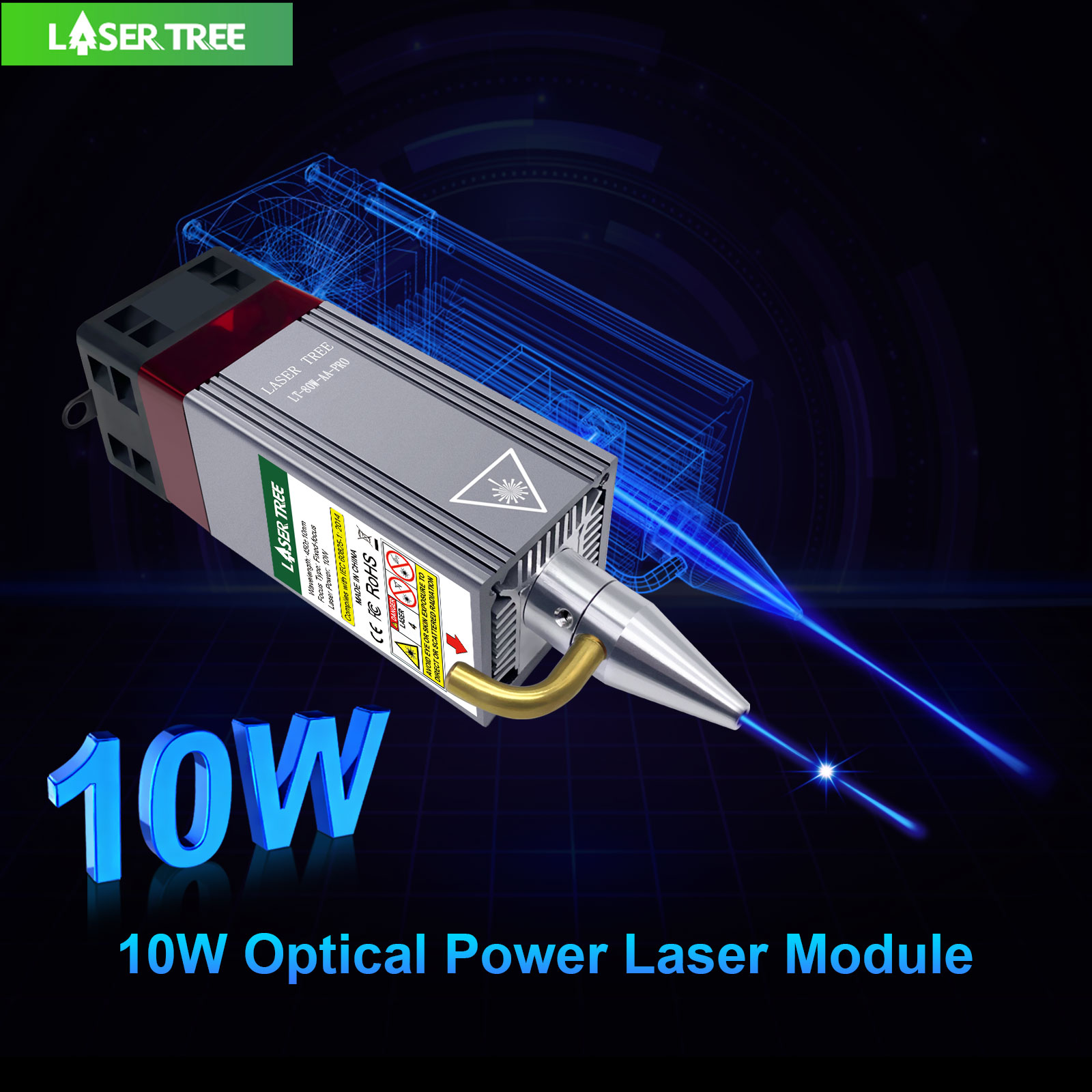 Industrial Laser Engraver - LAZER AĞACI 5W 10W Optik Güç
